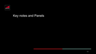 Key notes and Panels
10
 
