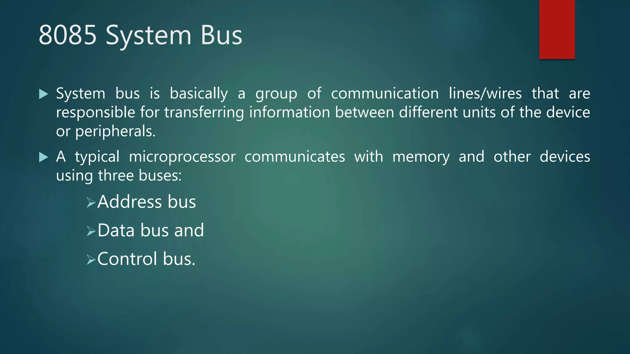 Architecture of 8085 | PPTX