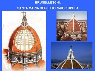 BRUNELLESCHI:
SANTA MARIA DEGLI FIORI-KO KUPULA
 