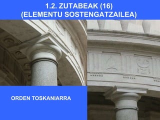 1.2. ZUTABEAK (16)
  (ELEMENTU SOSTENGATZAILEA)




ORDEN TOSKANIARRA
 