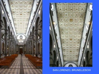 SAN LORENZO, BRUNELLESCHI
 