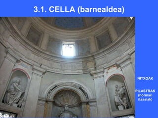 3.1. CELLA (barnealdea)




                           NITXOAK


                          PILASTRAK
                            (hormari
                            itsasiak)
 