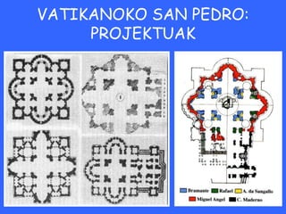 VATIKANOKO SAN PEDRO:
     PROJEKTUAK
 