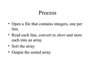 1 arrays and sorting | PPT