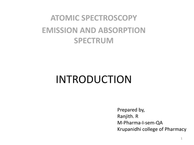 Atomic Absorption Spectroscopy | PPT