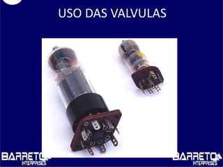 USO DAS VALVULAS
 