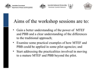 An Introduction to the Australian Mid-Term Expenditure Framework (MTEF ...