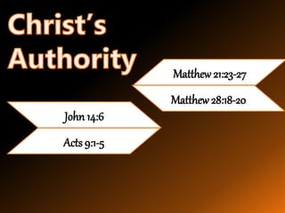 1 - Basic Bible Authority.ppt