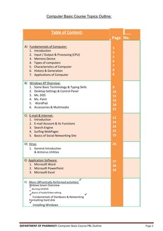 Basic Computer Course