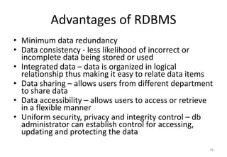 C1 basic concepts of database | PPTX