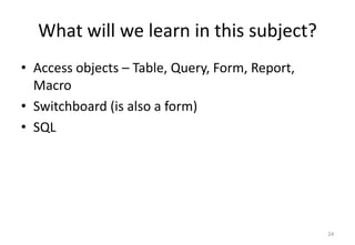 C1 basic concepts of database | PPTX