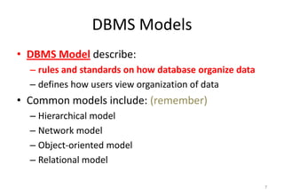 C1 basic concepts of database | PPTX