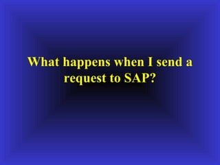 What happens when I send a
     request to SAP?
 
