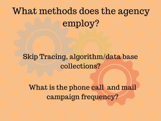 Vetting Collection Agencies