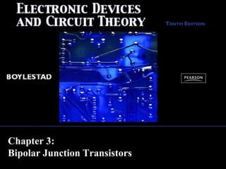 Chapter 3:
Bipolar Junction Transistors
 