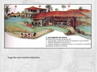 Engenho com moinho hidráulico
 