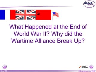 What Happened at the End of World War II? Why did the Wartime Alliance Break Up? 