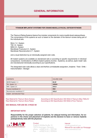1 brochure cranio-maxillo_titan | PDF