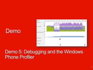 Demo


Demo 5: Debugging and the Windows
Phone Profiler
                                    23
 