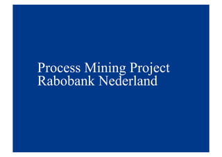 Deloitte - A Framework for Process Mining Projects | PDF