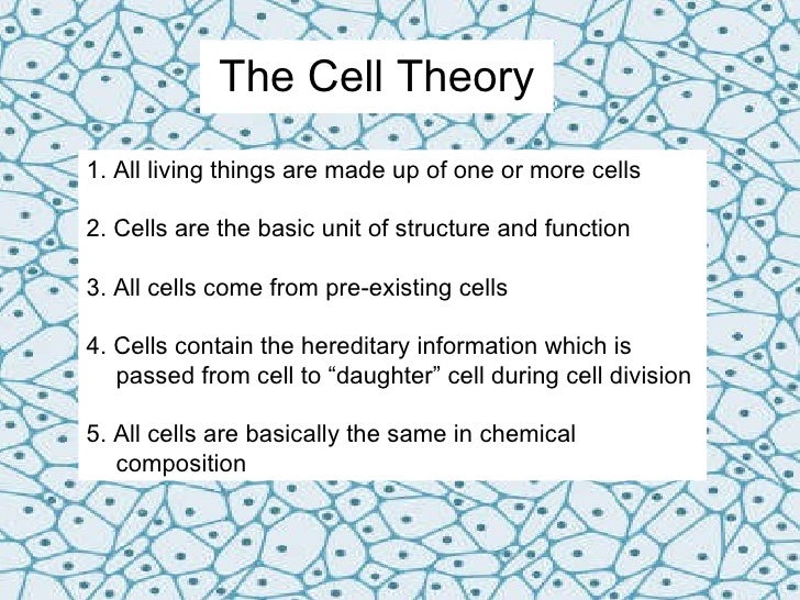Cell Theory & Membranes