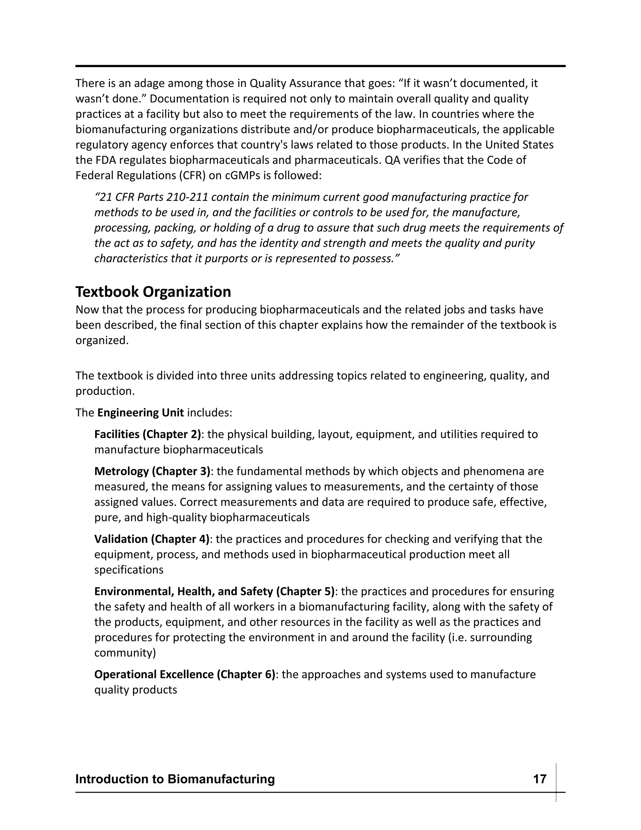 Introduction to Biomanufacturing process | PDF