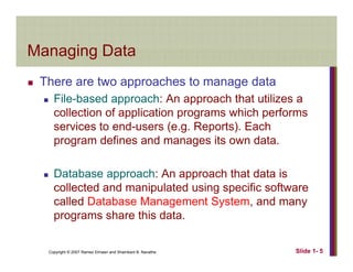 Introduction: Databases and Database Users | PDF