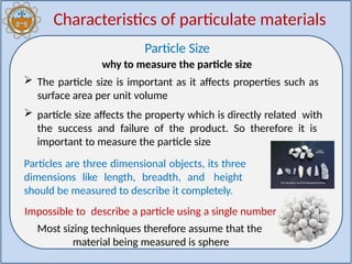 Charecteristcs of Particulate solids (1).pptx