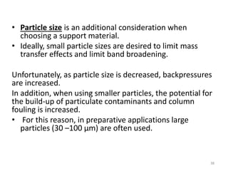 Particle Limit chromatography (ranjith) | PPTX