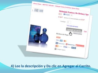 4) Lee la descripción y Da clic en Agregar al Carrito.
 