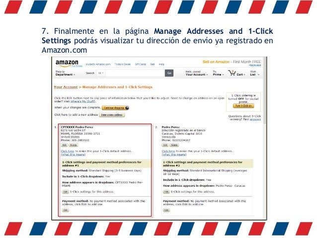 Como Registro Mi Direccion De Envio Shipping Address En Amazon Com