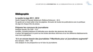 Bibliographie
Le guide la pige 2011- 2012 
Xavier Cazard et Pascale Nobécourt, Éditions Entrecom - 34 €.  
Ce guide est un...