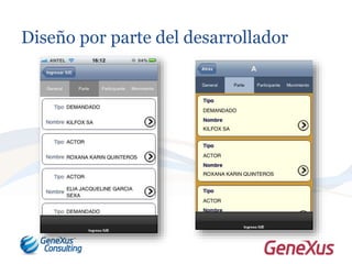 Diseño por parte del desarrollador
 