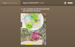 PANTONE
ROUGE : 1805 C
colloque 24 mai 2013 Challans Agnès CHAROUSSET, ACIME.
ÆÆ Les leviers de revitalisation Æ
des bourg...