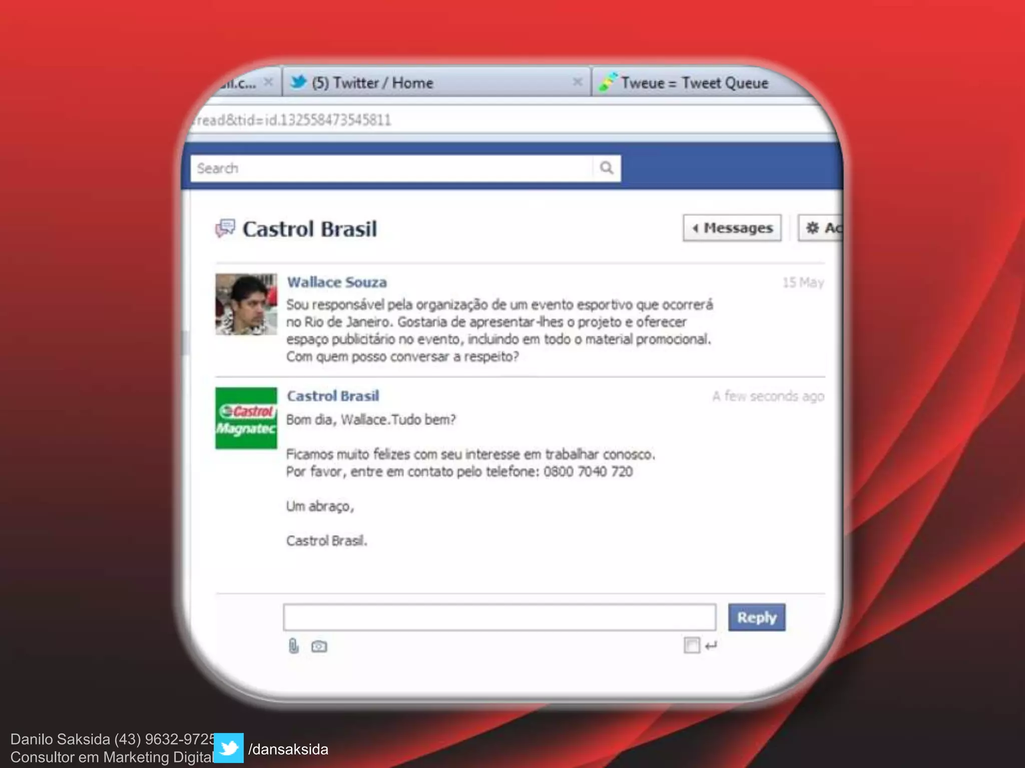 Danilo Saksida (43) 9632-9725
Consultor em Marketing Digital
/dansaksida
 