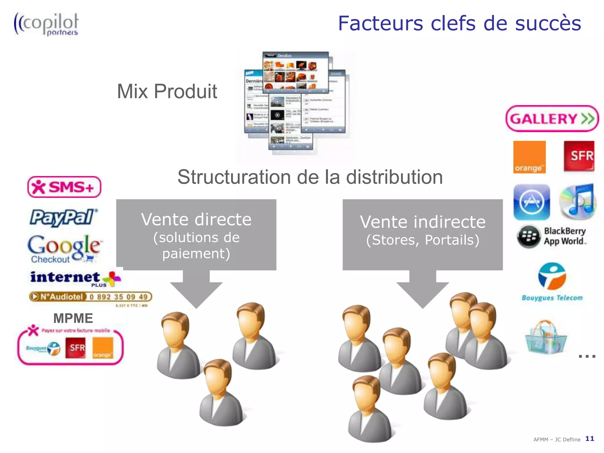 Mobiles: les 7 « drivers » du marchéErgonomie Haut débit (3G 4G)Forfaits IllimitésOffre (étendue, créativité)ConfianceAccès au clientCroissance internautesmobiles