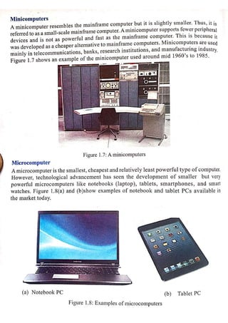 computer studies form 1 work. pic and explanations | PDF