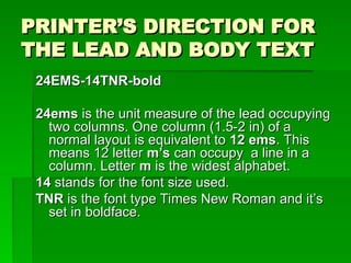 COPYREADING and headline writing in journalism | PPT
