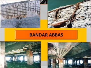 CORROSION PREVENTION METHODS
 REBAR COATING
 SCARIFIED & PATCHED DECK AWAITS ANODE MESH
 FLY ASH
 HOT-DIP GALVANIZING
...