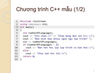 Giới thiệu ngôn ngữ lập trình C++ | PDF