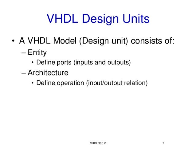 How to write xor in vhdl