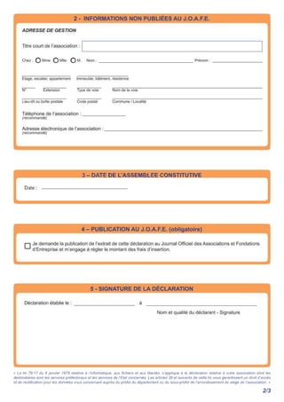 creation - kit complet - créer son association