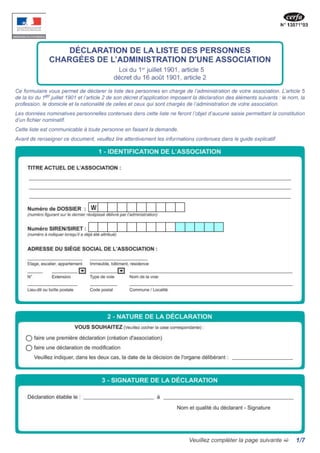 creation - kit complet - créer son association