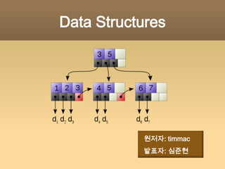 Data Structures   원저자: timmac   발표자: 심준현 