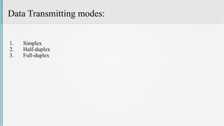 Comprehensive Overview of Data Transmission Modes in Communication ...
