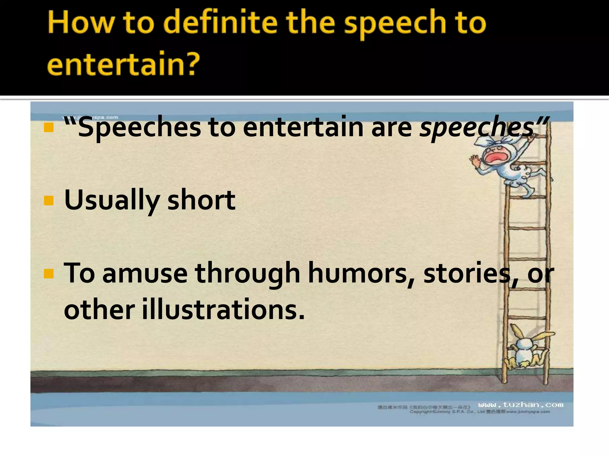 1 Definition Of Entertain Speech