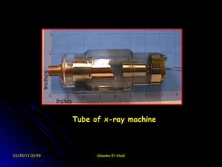 Tube of x-ray machine



01/25/13 00:59         Ossama El-Shall
 