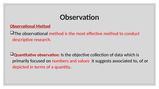 Desciptive Research| Methodology of Descriptive Research ...