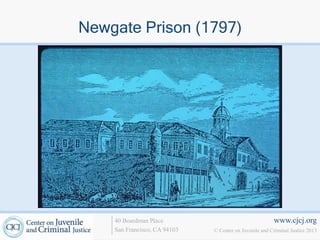 Newgate Prison (1797)




    40 Boardman Place                                   www.cjcj.org
    San Francisco, CA 94103   © Center on Juvenile and Criminal Justice 2013
 
