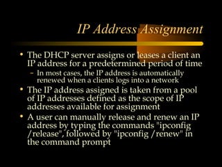 1 dhcp server and windows server 2012 | PPT